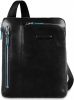Piquadro Blue Square iPad Air/iPad Crossbody Bag Black online kopen
