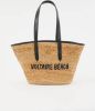 Zadig&Voltaire ZV Initiale Le Beach shopper van jute met leren details online kopen