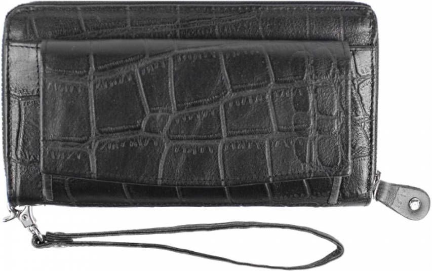 Onmogelijk Moedig aan Infrarood LouLou Essentiels Vintage Croco Wallet black2 Dames portemonnee -  Tassenshoponline.be