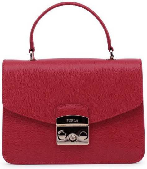 helling Leesbaarheid Portiek Furla-Handtassen-Metropolis Small Top Handle -Rood - Tassenshoponline.be