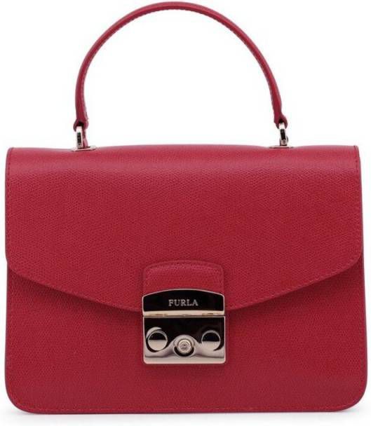 helling Leesbaarheid Portiek Furla-Handtassen-Metropolis Small Top Handle -Rood - Tassenshoponline.be