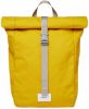 Sandqvist Kaj Backpack yellow with grey webbing backpack online kopen