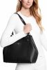 Michael Kors Molly large pebble shoulder tote bag leather black online kopen