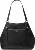 Michael Kors Molly large pebble shoulder tote bag leather black online kopen