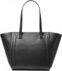 Michael Kors Carine medium pebble leather bag black online kopen