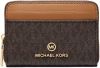 Michael Kors Pasjes portemonnees Jet Set Charm Small Za Coin Card Case Bruin online kopen