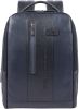 Piquadro Urban PC and iPad backpack with anti theft cable blue backpack online kopen