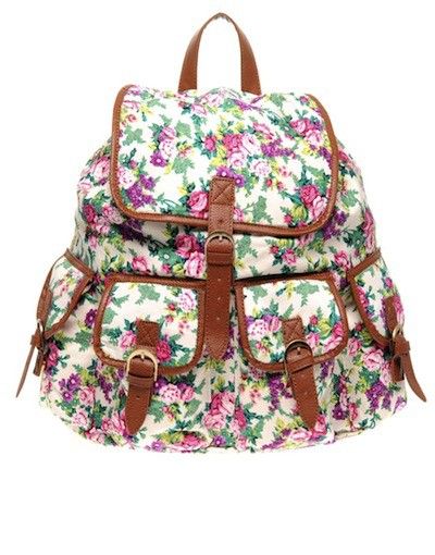 Spring floral backpack